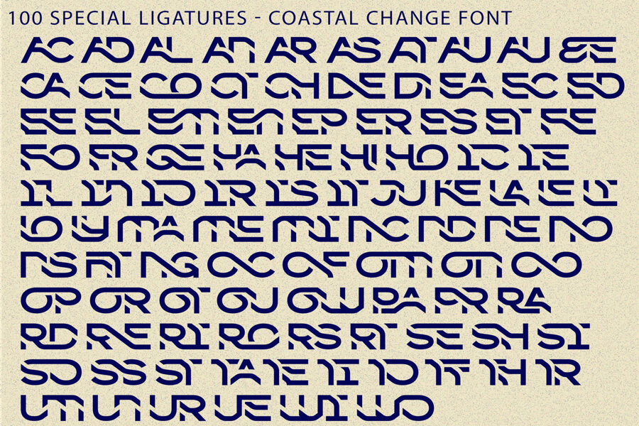 Coastal Change Font