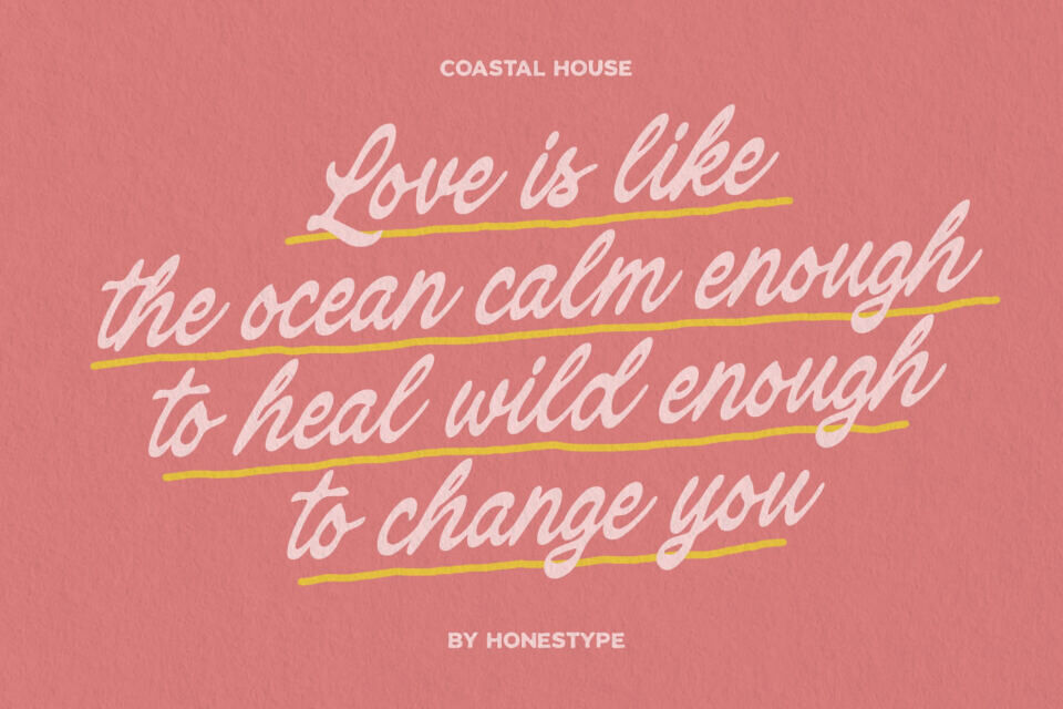 Coastal House Font