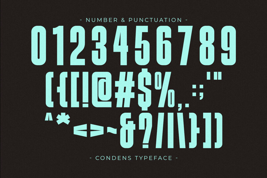 Condens Font