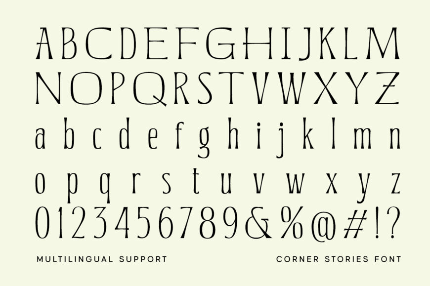 Corner Stories Font