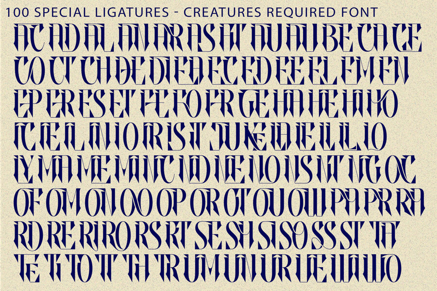 Creatures Required Font