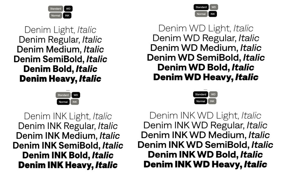 Denim Font Family