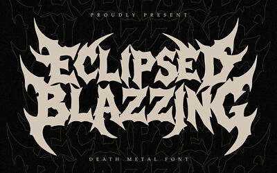 Eclipsed Blazzing Font