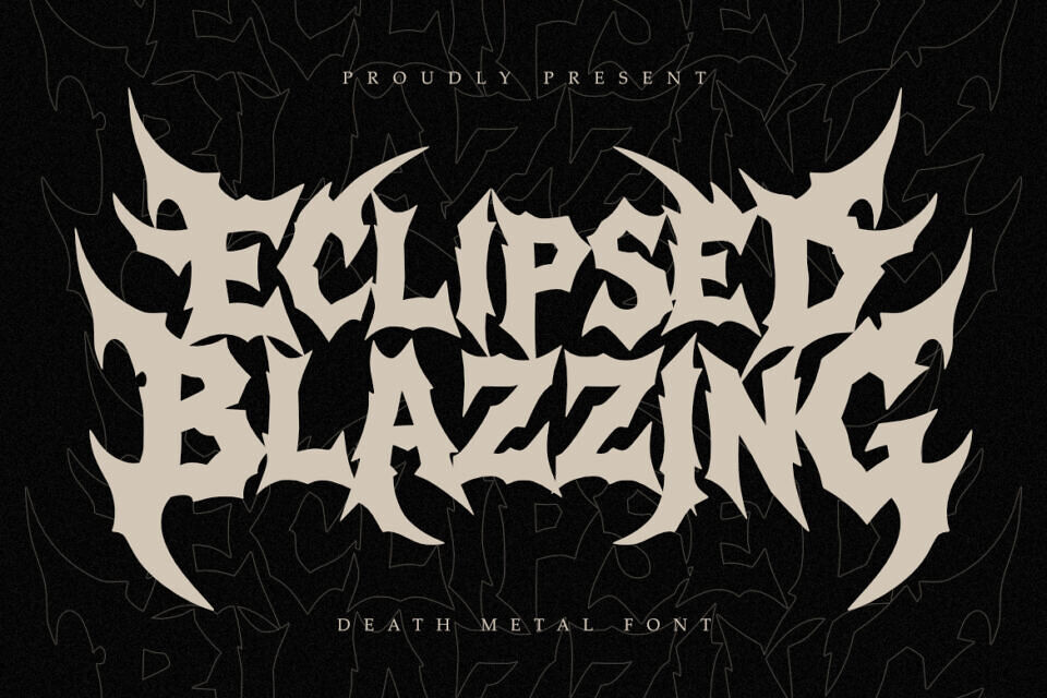 Eclipsed Blazzing Font
