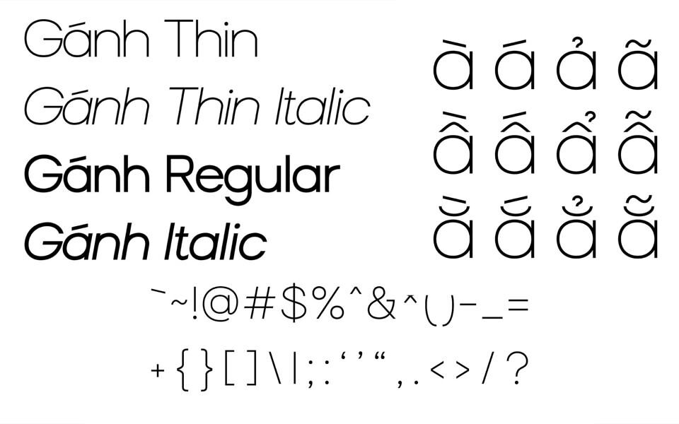 Ganh Font Family