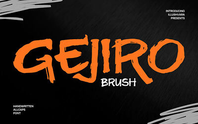 Gejiro Brush Font
