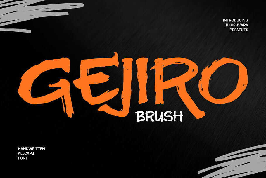Gejiro Brush Font