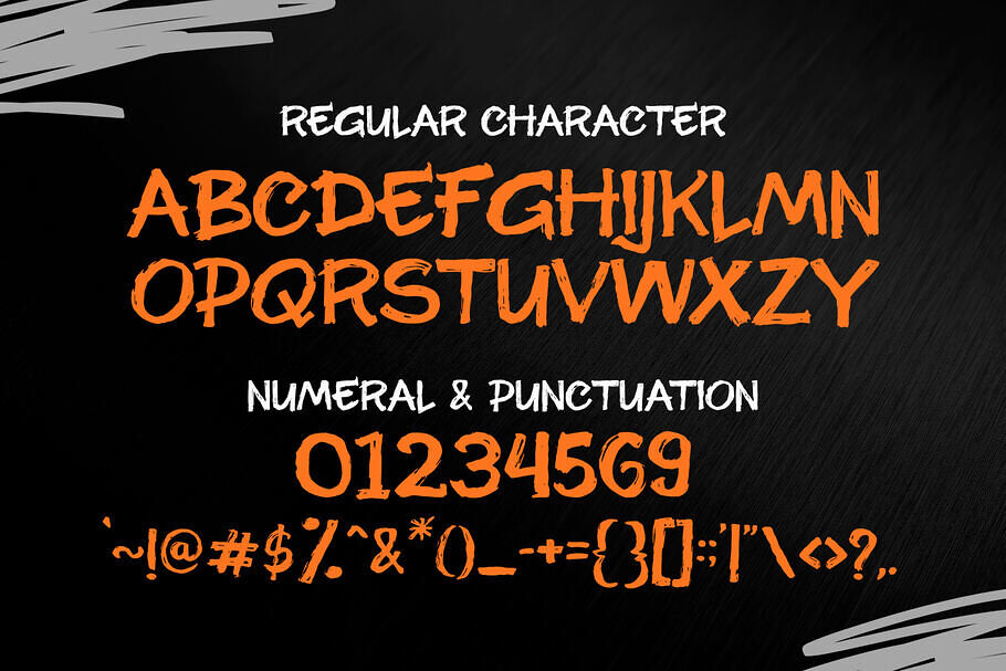 Gejiro Brush Font
