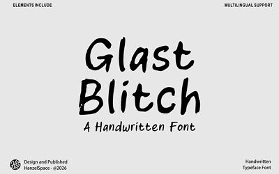 Glast Blitch Font