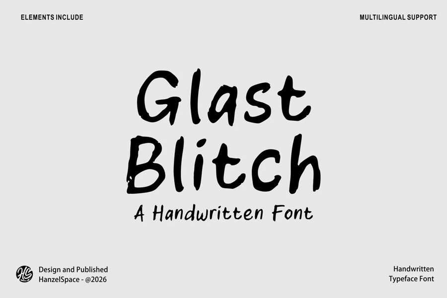 Glast Blitch Font