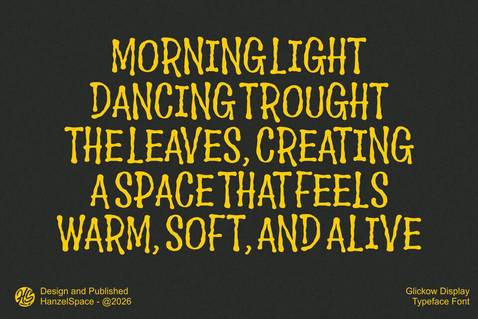 Glickow Display Typeface Font