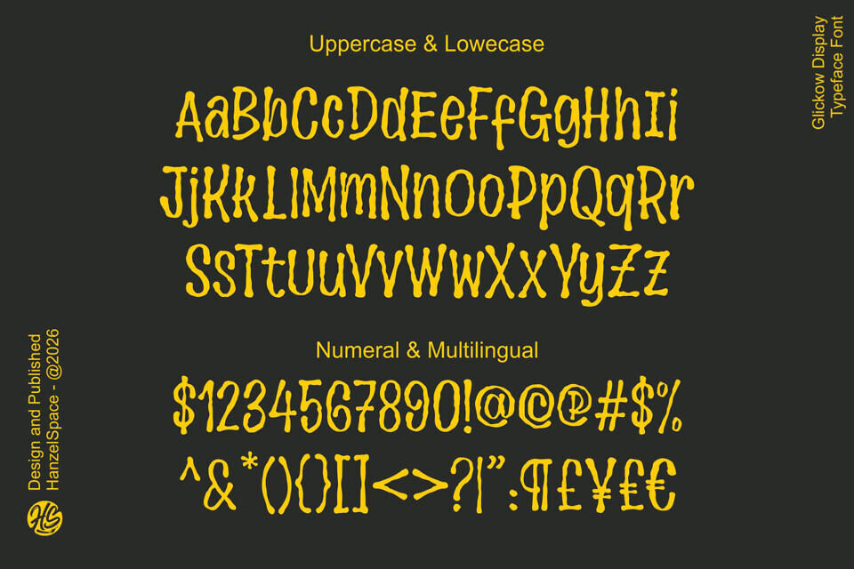 Glickow Display Typeface Font