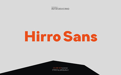 Hirro Sans Font Family