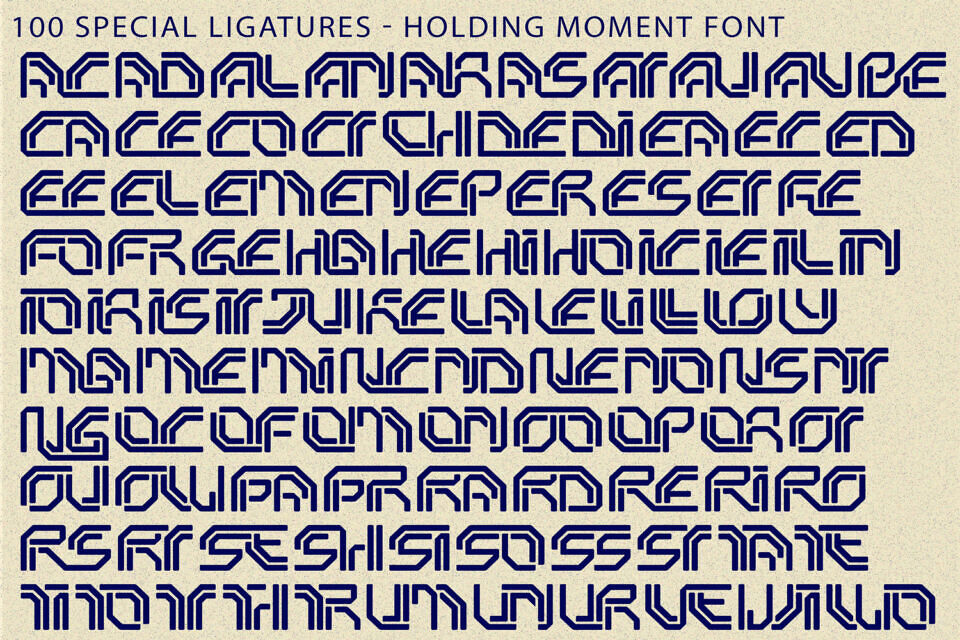 Holding Moment Font