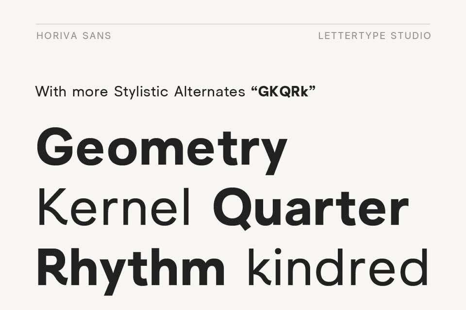 Horiva Sans Font Family