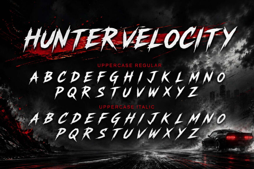 Hunter Velocity Font