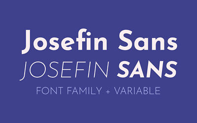 Josefin Sans Font Family