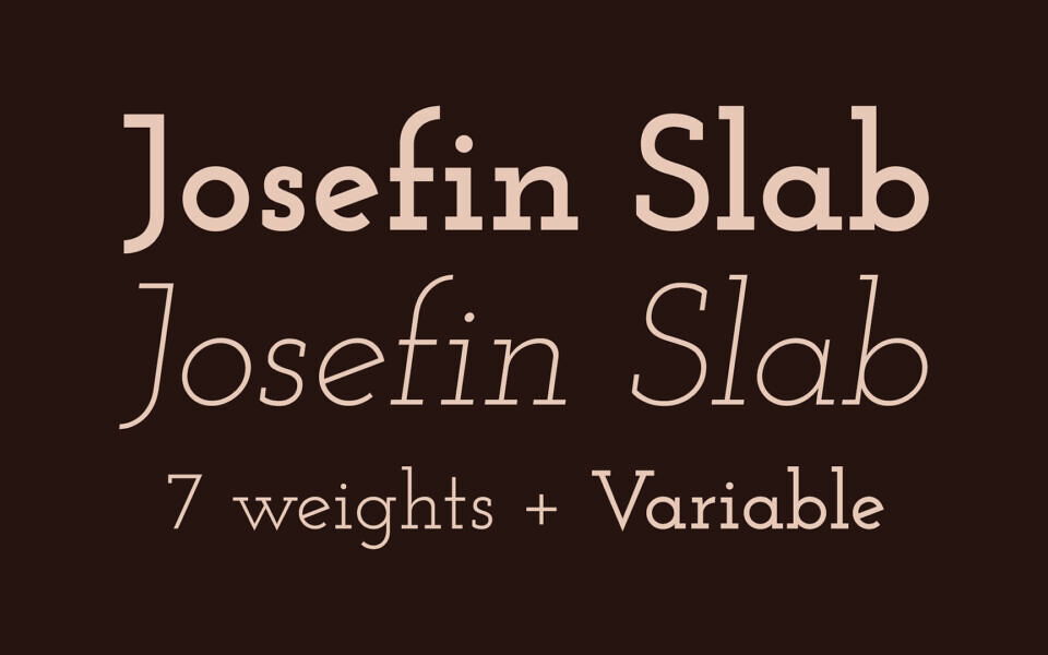 Josefin Slab Font Family