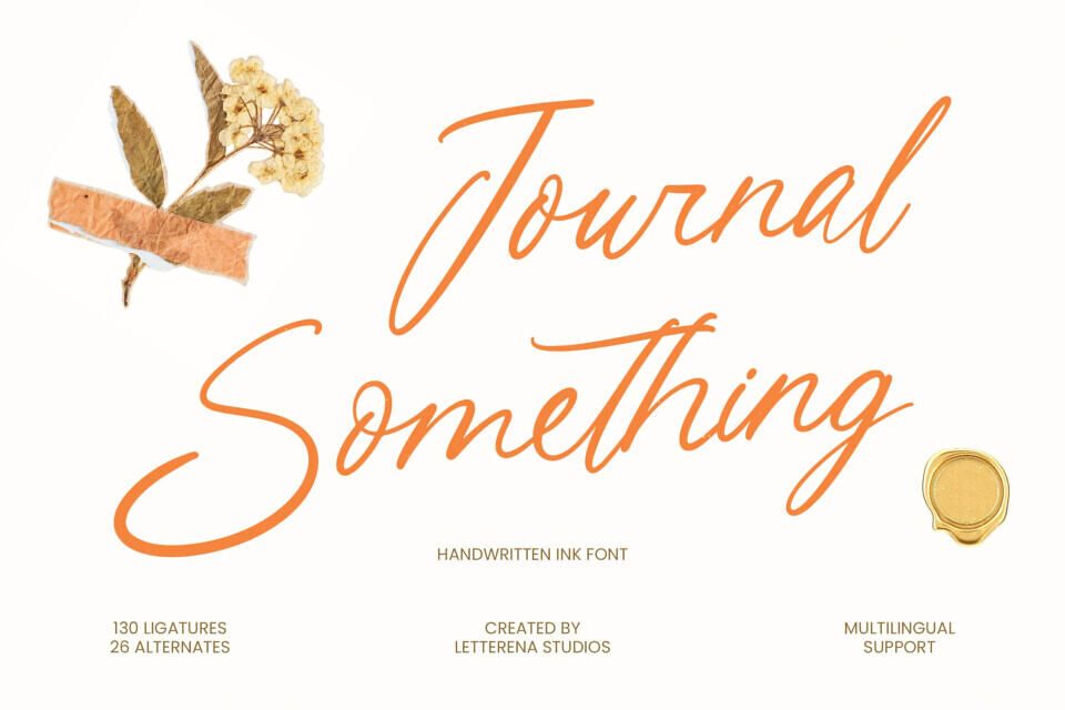 Journal Something Font