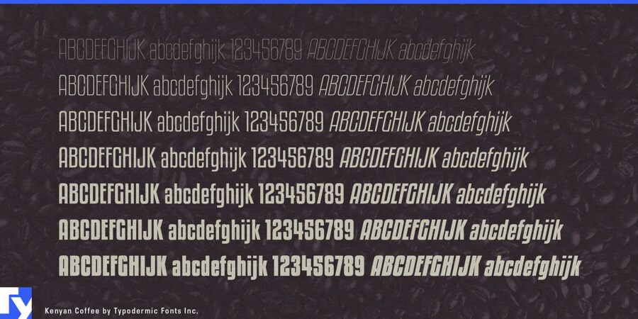 Kenyan Coffee Font Family