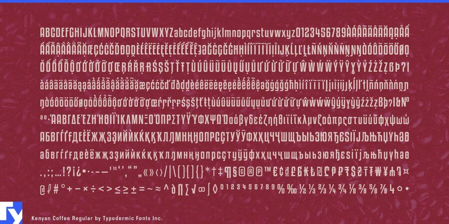 Kenyan Coffee Font Family