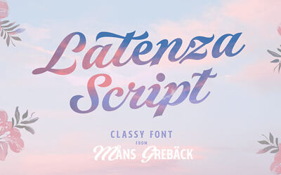 Latenza Script Font
