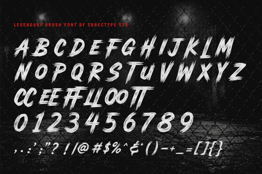 Legendary Brush Font