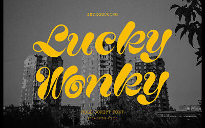 Lucky Wonky Font