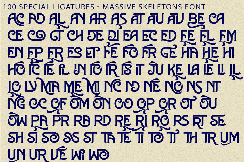 Massive Skeletons Font