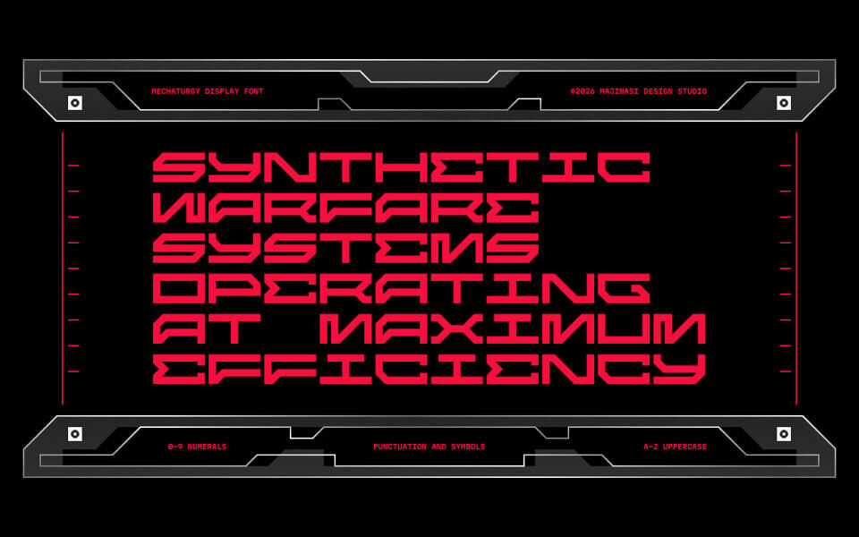 Mechaturgy Font