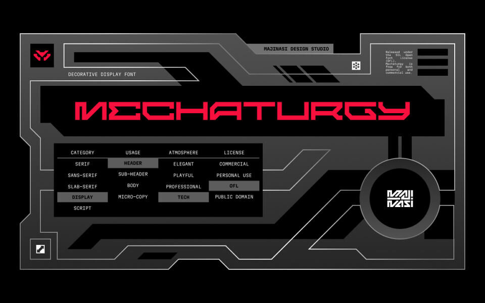 Mechaturgy Font