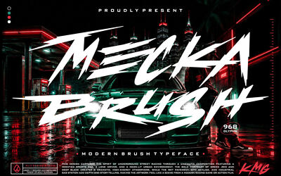 Mecka Brush Font