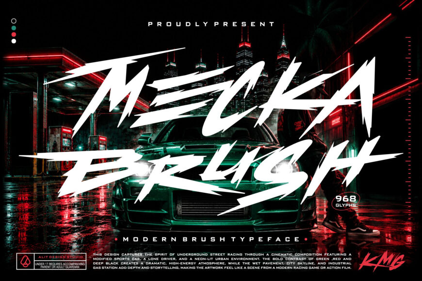 Mecka Brush Font