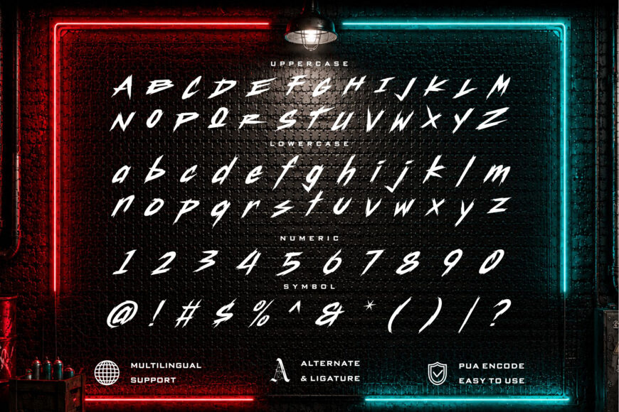 Mecka Brush Font