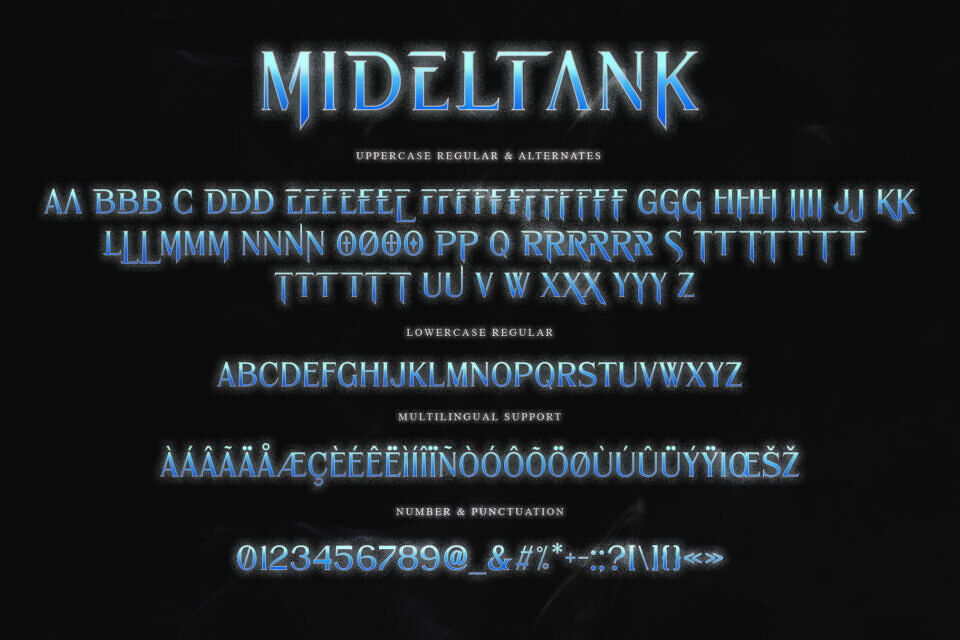 Mideltank Font