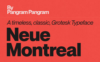 Neue Montreal Font Family