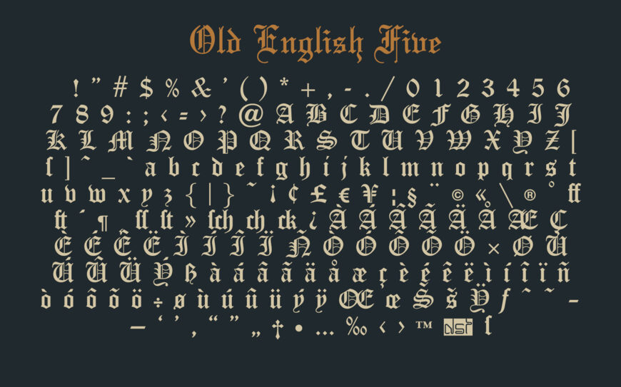 Olde English Font