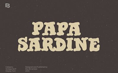 Papa Sardine Font