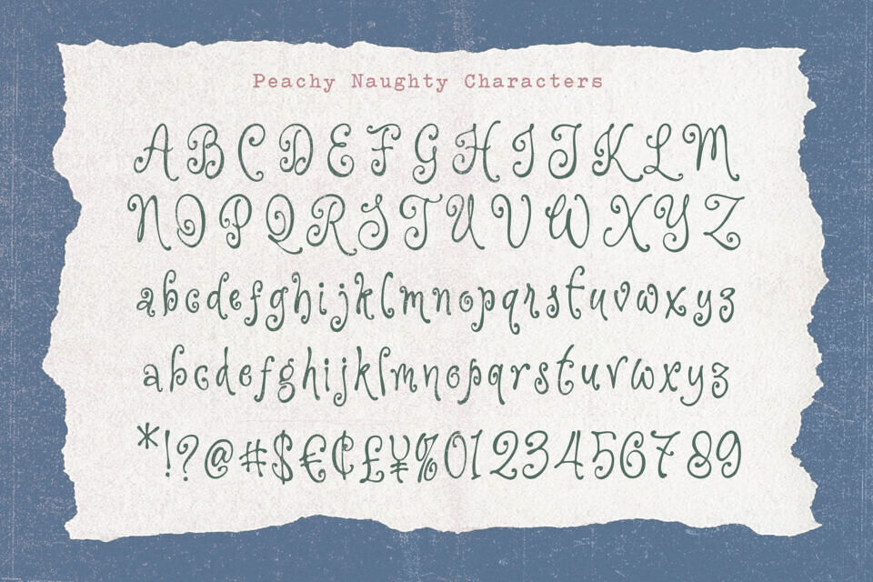 Peachy Naughty Font