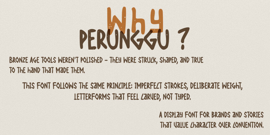 Perunggu Font