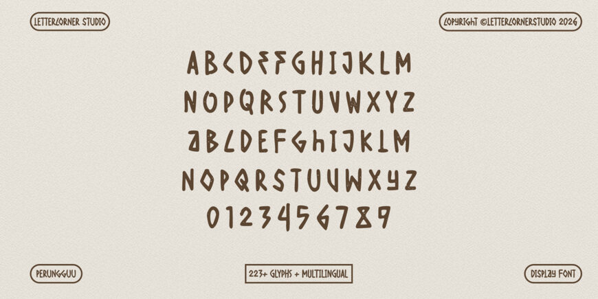Perunggu Font