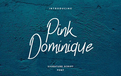Pink Dominique Font