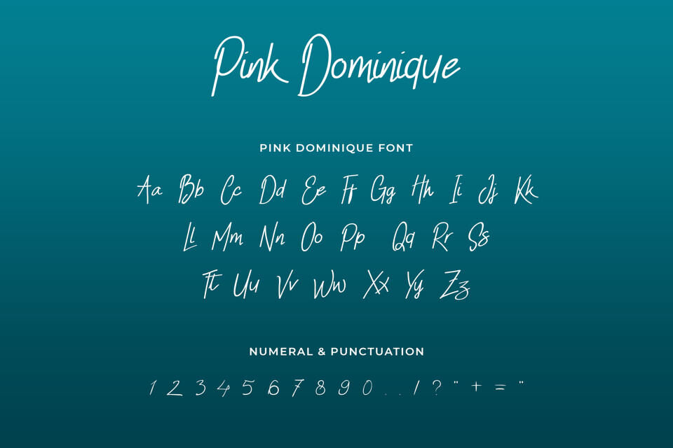 Pink Dominique Font