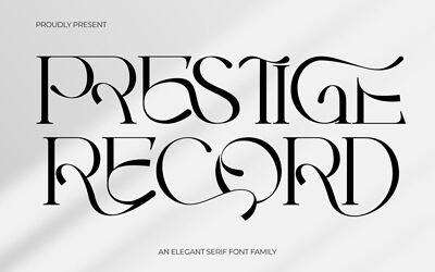 Prestige Record Font