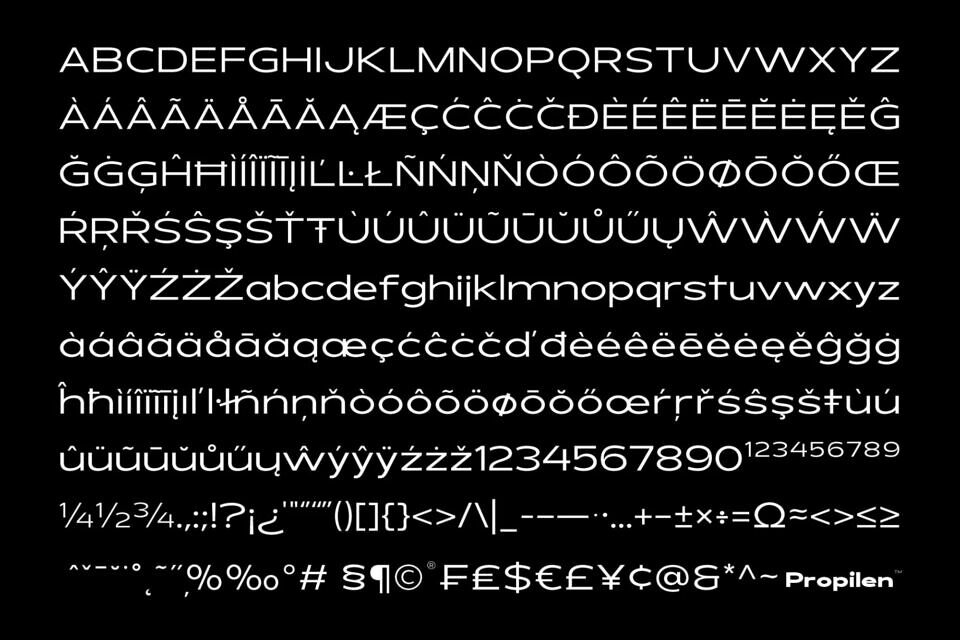 Propilen Font Family