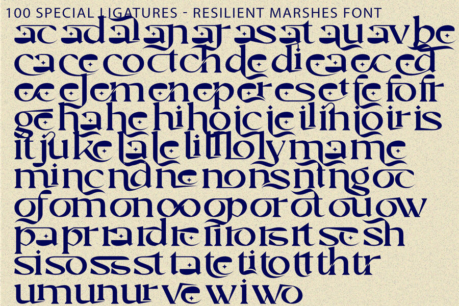Resilient Marshes Font
