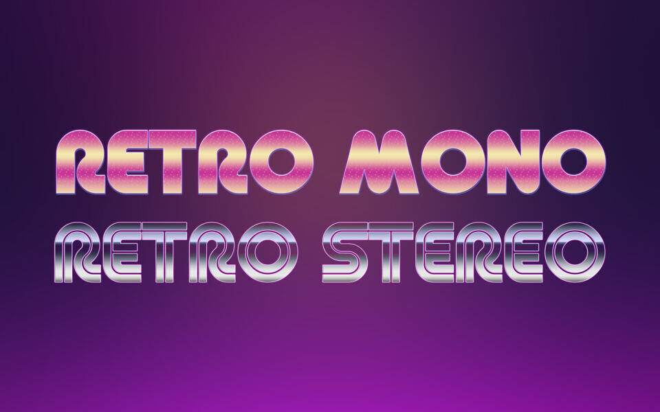 Retro MonoStereo Wide Font