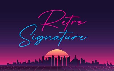 Retro Signature Font