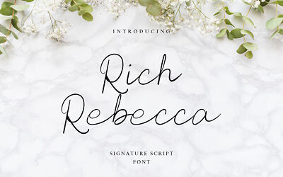 Rich Rebecca Font