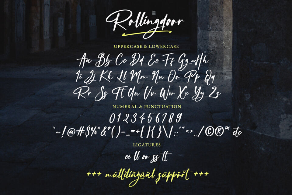 Rollingdoor Font
